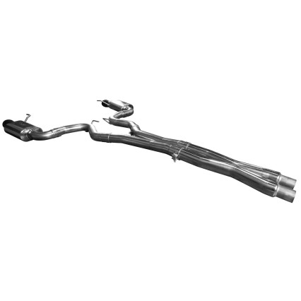 3" Cat-Back (X-Pipe) w/SS Tips. 2018-2020 Mustang GT 5.0L. Connects to OEM.